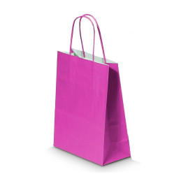 Punga cadou Papiroti 04630 / 00482, B5, 18x22x8cm, 90g/mp, roz, manere din hartie rasucita