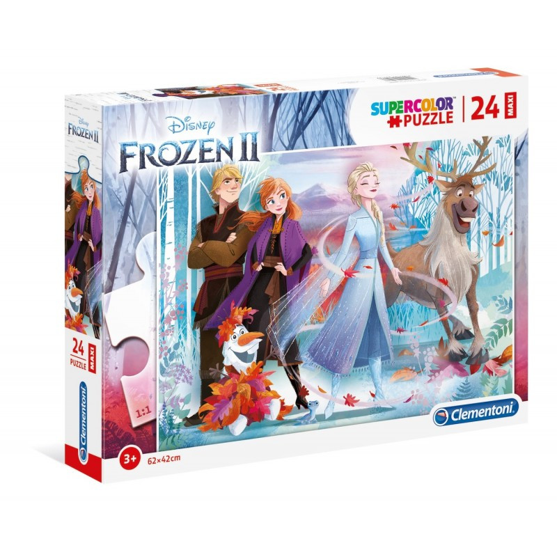 kidsmagicstore.ro|Puzzle carton 24 piese Clementoni Supercolor Maxi - Frozen - in the wood, 28513, 3+ ani56,27 lei50,64 leiClementoniFara stoc8005125285136