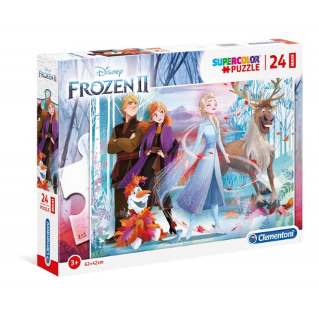 kidsmagicstore.ro|Puzzle carton 24 piese Clementoni Supercolor Maxi - Frozen - in the wood, 28513, 3+ ani56,27 lei50,64 leiClementoniFara stoc8005125285136