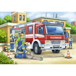 Puzzle Politie Si Pompieri, 2X12 Piese