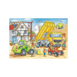 Puzzle Muncind Din Greu, 2X24 Piese