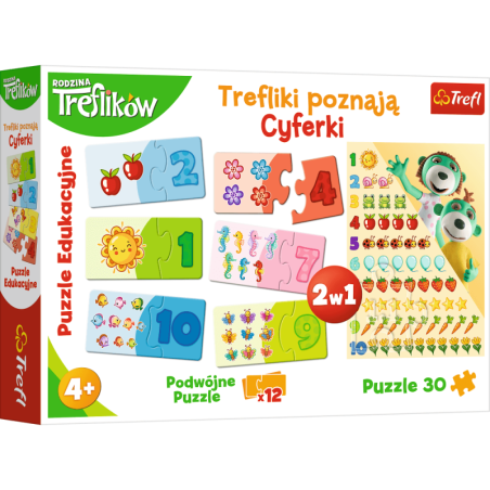 kidsmagicstore.ro|Puzzle carton 2in1 30 piese Trefl Treflikow-Rodzina - invata numerele, 12x 2 piese, 1x 30 piese, 15554 / 445765, 4+ ani50,75 lei45,67 leiTreflFara stoc5900511155549