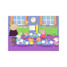 Puzzle Purcelusa Peppa, 2X24 Piese