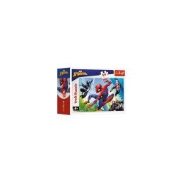 Puzzle carton 54 piese Trefl Mini - Spider-Man - in actiune, 19606 / 432780, 4+ ani