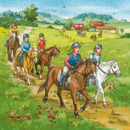 Puzzle Lumea Cailor , 3X49 Piese