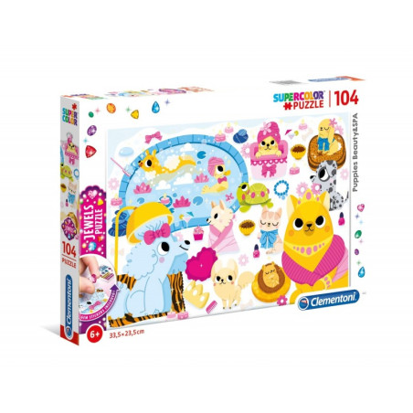 kidsmagicstore.ro|Puzzle carton 104 piese Clementoni Supercolor - Puppies Beauty&SPA, 20167 / 457848, 6+ ani40,75 lei36,67 leiClementoniFara stoc8005125201679