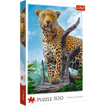 kidsmagicstore.ro|Puzzle carton 500 piese Trefl Wild leopard, 37332 / 431094, 10+ ani39,38 lei35,44 leiTreflFara stoc5900511373325