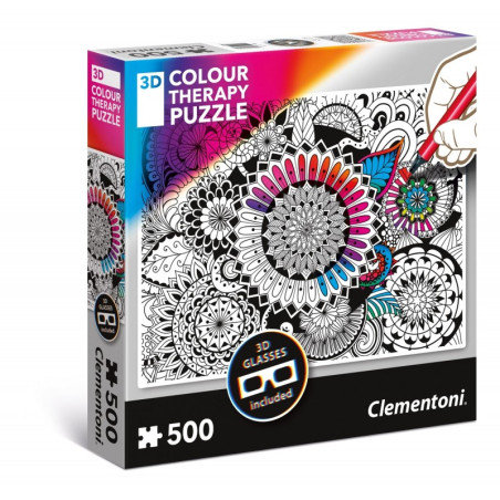 kidsmagicstore.ro|Puzzle carton 500 piese Clementoni 3D Colour Therapy - Coloreaza Mandale + ochelari, 35053 / 399273, 10+ ani40,54 lei36,48 leiClementoniFara stoc8005125350537
