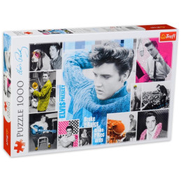 Puzzle carton 1000 piese Trefl Elvis Presley young, 10541 / 431728, 12+ ani