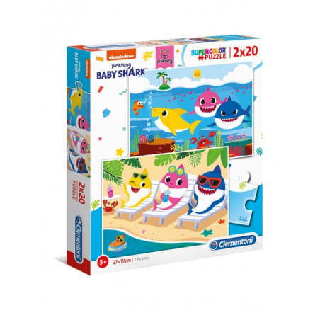 kidsmagicstore.ro|Puzzle carton 2in1 20 piese Clementoni Supercolor - Baby Shark - set 2x, 24777 / 465805, 3+ ani34,82 lei31,34 leiClementoniFara stoc8005125247776