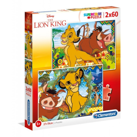 kidsmagicstore.ro|Puzzle carton 2in1 60 piese Clementoni Supercolor - The Lion King - set 2x, 21604 / 435905, 5+ ani32,60 lei29,34 leiClementoniFara stoc8005125216048
