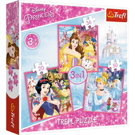 kidsmagicstore.ro|Puzzle carton 3in1 20-50 piese Trefl Disney Princess - Alba ca zapada, Belle si Cenusareasa, 34833 / 4085, 3+ ani47,66 lei42,90 leiTreflFara stoc5900511348330