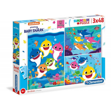 kidsmagicstore.ro|Puzzle carton 3in1 48 piese Clementoni Supercolor - Baby Shark, 25261 / 471283, 4+ ani38,32 lei34,49 leiClementoniFara stoc8005125252619