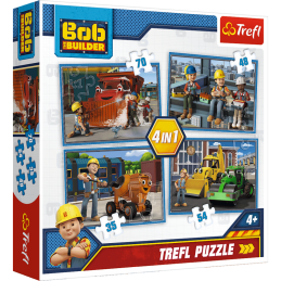 kidsmagicstore.ro|Puzzle carton 4in1 35-70 piese Trefl Bob Constructorul - Busy Day, 34270 / 375228, 4+ ani47,47 lei42,72 leiTreflFara stoc5900511342703