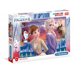 Puzzle carton 60 piese Clementoni Supercolor - Frozen, 26056, 5+ ani