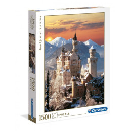 Puzzle carton 1500 piese Clementoni High Quality - Castelul Neuschwanstein, 31825, 14+ ani