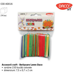 Accesorii craft - AD016 Betisoare Lemn Daco Art