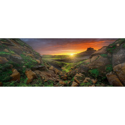 Puzzle Soare Deasupra Islandei, 1000 Piese