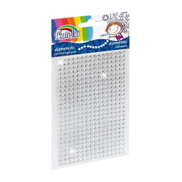 Accesorii creatie - diamante plastic, cristal, 4mm, autoadezive, blister 400 buc, Fiorello, GR-DS039-4 / 170-2394