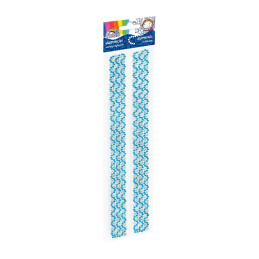 Accesorii creatie - diamante dantela plastic, bleu, 30cm, autoadezive, blister 2 buc, Fiorello, GR-DS081-1 / 170-2461