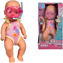 Papusa New Born Baby Bathdoll 30 Cm