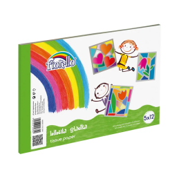 Accesorii creatie - hartie matase, A4, 12 culorix5 coli, set 60 coli, Fiorello, 170-2346