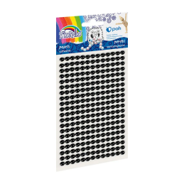 Accesorii creatie - perle plastic, negru, 3mm, set 260 buc, Fiorello, GR-PS162-10 / 170-2576
