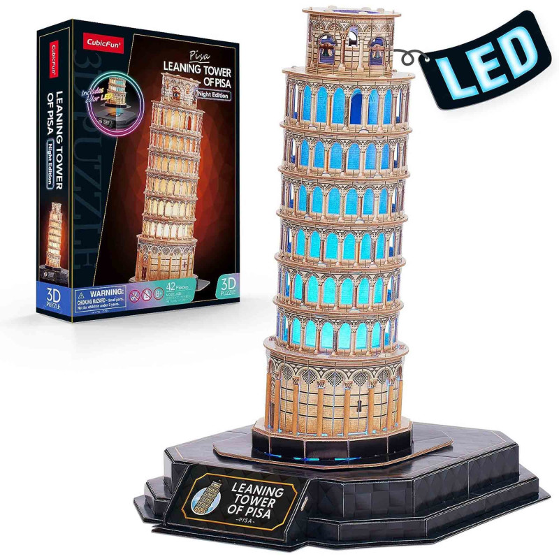 kidsmagicstore.ro|CUBICFUN - PUZZLE 3D TURNUL DIN PISA EDITIE LUMINOASA 42 PIESE105,78 lei95,20 leiCubic FunNoutati6944588205355