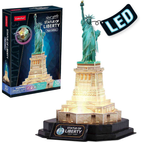 kidsmagicstore.ro|CUBICFUN - PUZZLE 3D STATUIA LIBERTATII EDITIE LUMINOASA 79 PIESE105,78 lei95,20 leiCubic FunNoutati6944588205362