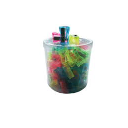 Ascutitoare simpla CNX 641, 1 orificiu, plastic transparent, diverse culori