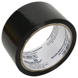 Banda adeziva Office-Cover, pentru ambalare, 48mm x 50yard, negru