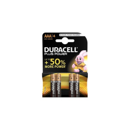 Baterie Duracell AAA / LR3 / MN2400, 1.5V, alcalina, DRBLR3B4, blister 4 buc