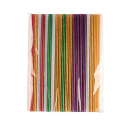 Baton silicon CNX, lipire la cald, 11mm x 20cm, diverse culori, cu sclipici