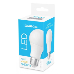 Bec economic cu led 10Watt Omega E27 OMELE27E-10W-4200, 940 lumeni, 43863, 4200K alb neutru