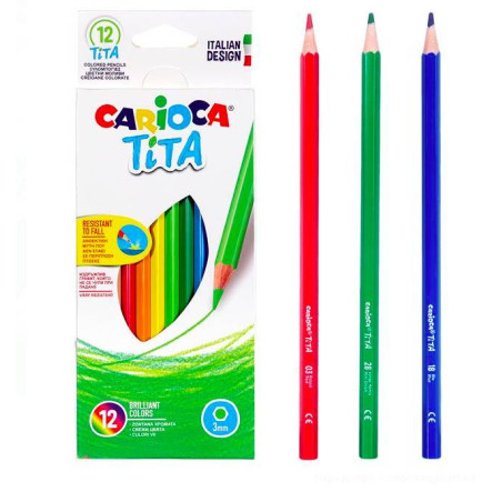 CREION COLOR 12 CULORI CU RADIERA CARIOCA 42897