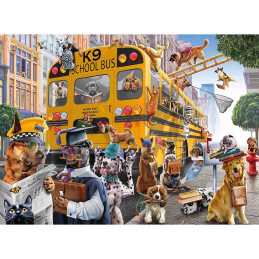 Puzzle Autobuzul Scolar Al Animalelor, 150 Piese