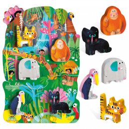 Headu Montessori - Primul Meu Puzzle - Jungla