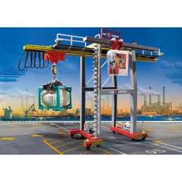 Playmobil - Macara De Marfa Cu Container