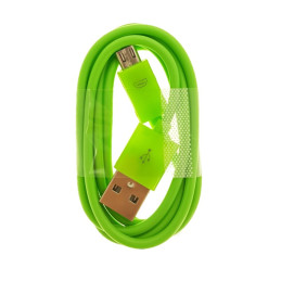 Cablu microUSB - USB A Omega, 1m, PVC, verde, OUPVC3MG, 44341