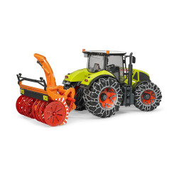 Bruder - Tractor Claas Axion 950 Cu Lanturi Si Freza De Zapada