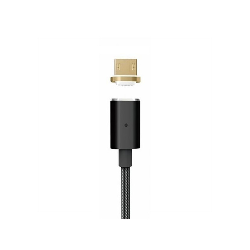 Cablu microUSB - USB A Platinet, 1.2m, PVC, negru, 2 conectori magnetici, PUCMPM1B, 43607 Cablu microUSB - USB A Platinet, 1.2m, PVC, negru, 2 conectori magnetici, PUCMPM1B, 43607