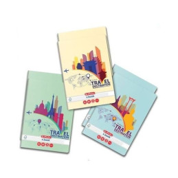 Caiet scolar A4 Herlitz X.Book Travel, 60 file, dictando, colturi rotunjite, 70g/mp, 9487590