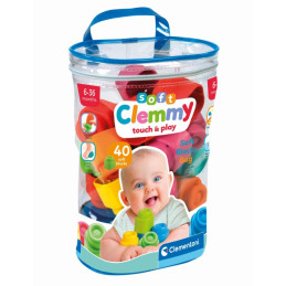 Clementoni - Soft Clemmy plasa cu 40 de cuburi