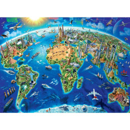 Ravensburger - Puzzle harta lumii 300 piese