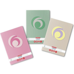 Caiet scolar A5 Herlitz X.Book Rainbow, 80 file, dictando, colturi rotunjite, 70g/mp, 9480790