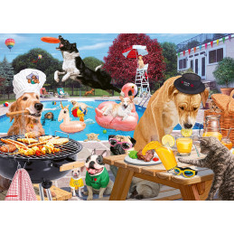 Puzzle Catei La Piscina, 1000 Piese