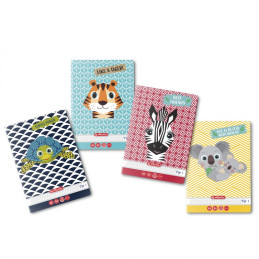 Caiet special A5 Herlitz Cute Animals, 24 file, tip I, colturi rotunjite, 9475870