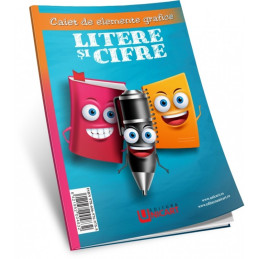 Caiet de scriere Unicart Cifre si litere Elemente grafice