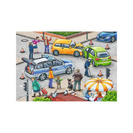 Puzzle Politie, 2X12 Piese