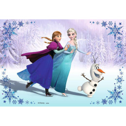 Puzzle Frozen Surori Pentru Totdeauna, 2X24 Piese
